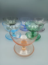 Load image into Gallery viewer, Retro Dessert Glasses set of 6
