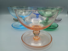 Load image into Gallery viewer, Retro Dessert Glasses set of 6
