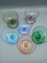 Load image into Gallery viewer, Retro Dessert Glasses set of 6
