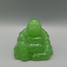 Load image into Gallery viewer, Green Glass Buddha 5.5cms tall
