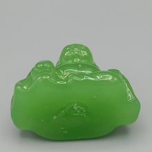 Load image into Gallery viewer, Green Glass Buddha 5.5cms tall
