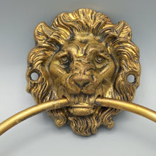 Load image into Gallery viewer, Vintage Copper coloured Lion Head Towel Ring
