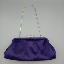 Load image into Gallery viewer, Monsoon Purple Evening bag with diamante clasp
