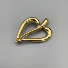 Load image into Gallery viewer, Vintage Avon Gold tone Heart Brooch
