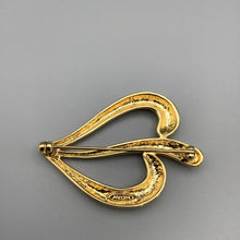 Load image into Gallery viewer, Vintage Avon Gold tone Heart Brooch
