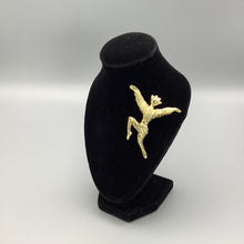 Load image into Gallery viewer, Vintage Art Deco style brooch Dancer Brooch 1980s
