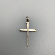 Load image into Gallery viewer, Solid Silver 3 Nail Cross
