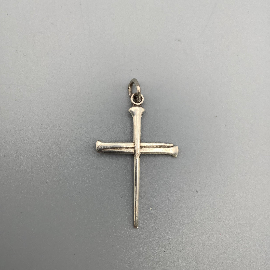 Solid Silver 3 Nail Cross