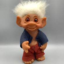 Load image into Gallery viewer, Thomas Dam Troll Old man 9&quot; tall 1977 moveable arm
