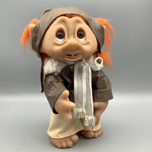 Load image into Gallery viewer, Rare Thomas Dam Troll Aviator Pilot 9&quot; tall 1977 moveable arm
