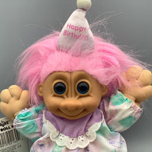 Load image into Gallery viewer, Russ Troll Happy Birthday Girl 9&quot; 1990 with original tag
