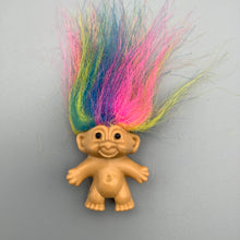 Load image into Gallery viewer, Russ Troll 2&quot; tall Pencil Topper Multi Colour Hair 1990s
