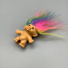 Load image into Gallery viewer, Russ Troll 2&quot; tall Pencil Topper Multi Colour Hair 1990s
