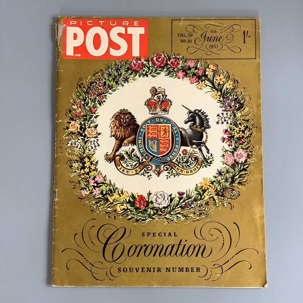 Original 1953 Picture Post Queen Elizabeth Coronation Souvenir Magazine