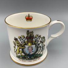 Load image into Gallery viewer, Royal Crown Duchy Bone China 2002 Queen Elizabeth Golden Jubilee Mug
