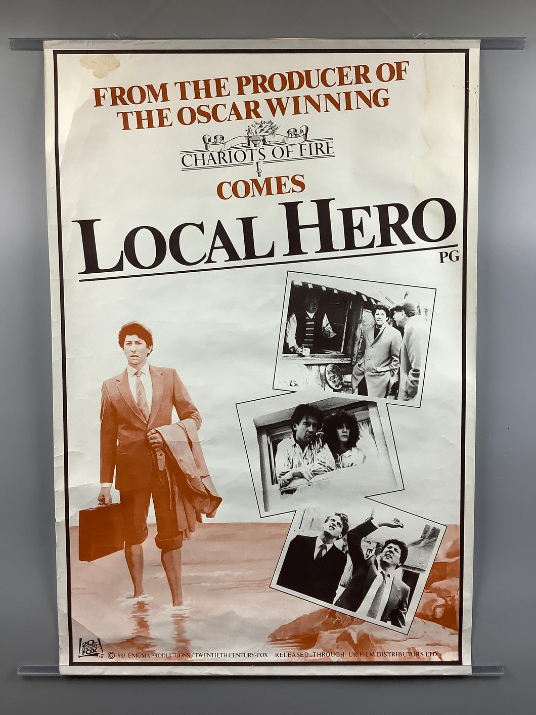 British 1983 Local Hero Dustin Hoffman Original Film Poster Rare