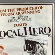 Load image into Gallery viewer, British 1983 Local Hero Dustin Hoffman Original Film Poster Rare
