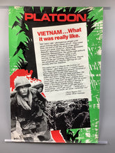 Load image into Gallery viewer, RARE - 1986 Platoon Letter from Vietnam Original Film Poster
