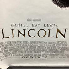 Load image into Gallery viewer, Spielberg Lincoln Daniel Day Lewis Lightbox Cinema One sheet Poster 2012
