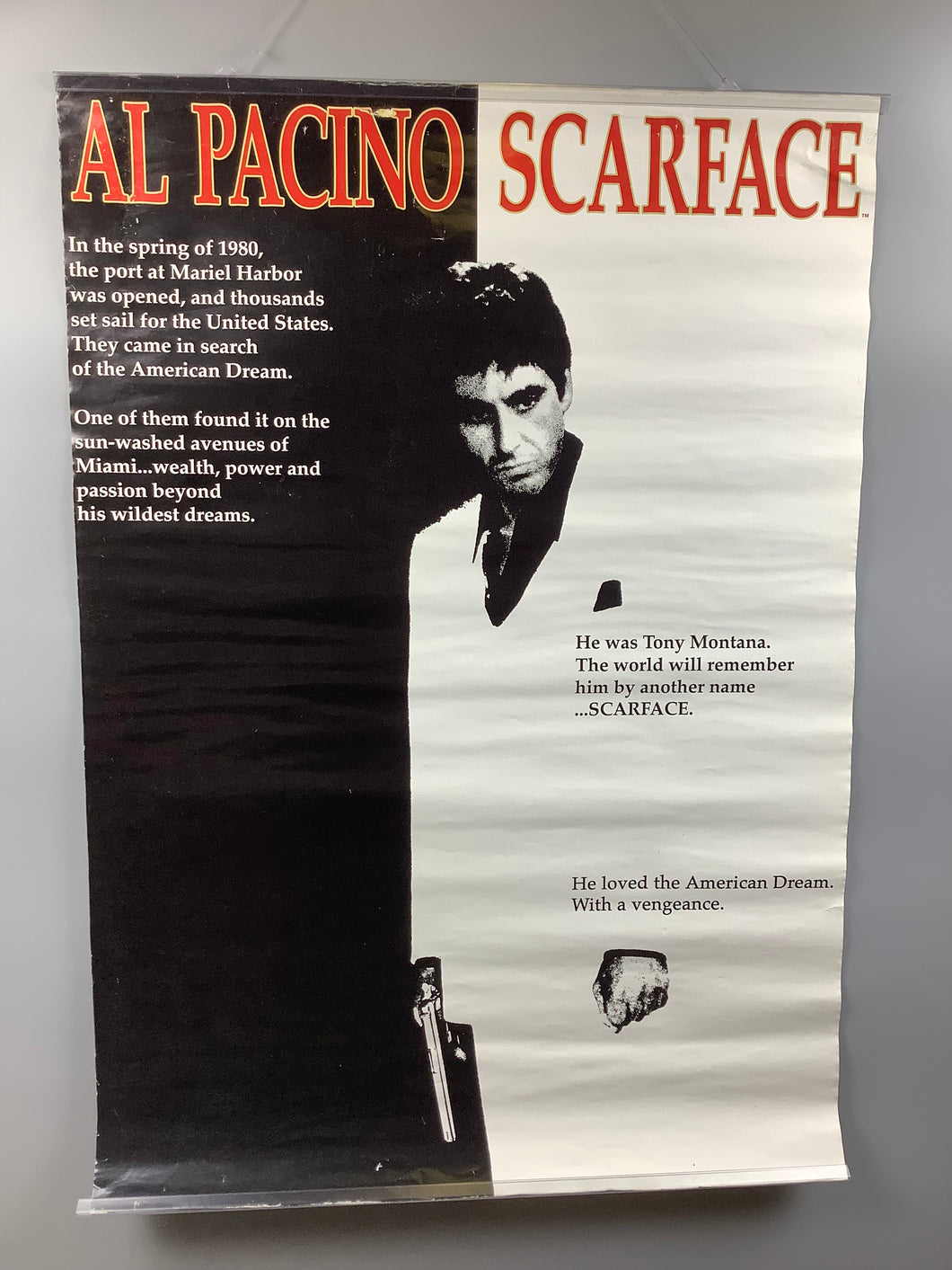 Scarface 1983 Al Pacino Original Film Poster