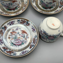 Load image into Gallery viewer, Antique Victorian Thomas Till &amp; Sons Shanghai Pattern 6 Cups &amp; Saucers 1860s -2
