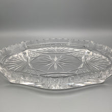 Load image into Gallery viewer, Large Oval Pressed Glass Tray 1950s -12
