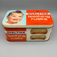 Load image into Gallery viewer, Vintage Ovaltine Teething Rusks Tin 1940-50s
