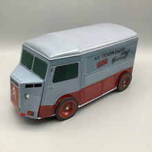 Load image into Gallery viewer, French Delivery Van Shaped Biscuit Tin
