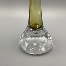 Load image into Gallery viewer, Scandinavian Bo Borgstrom Aseda Amber Glass Bubble Vase 1960s
