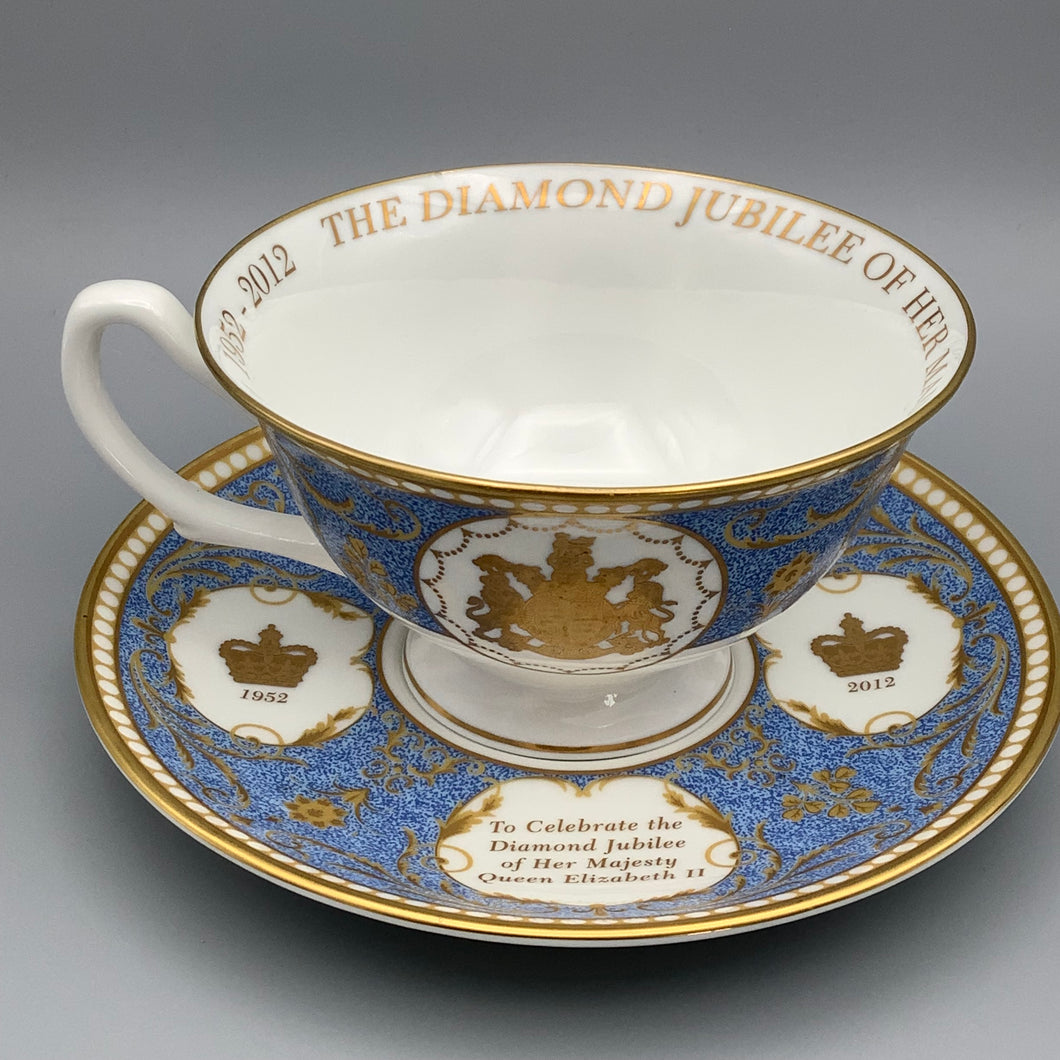 HM Queen Elizabeth Wedgewood William Edwards Hand decorated Jubilee tea set