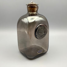 Load image into Gallery viewer, Signed Glasbruk Stockholm Skansen Art Glass bottle with Galleon design
