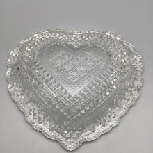 Load image into Gallery viewer, Vintage Pressed Glass Heart Shaped Romantic Dish
