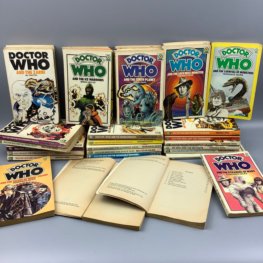 Vintage Collection Dr Who 1970s Paperback Books - Mostly First Editions