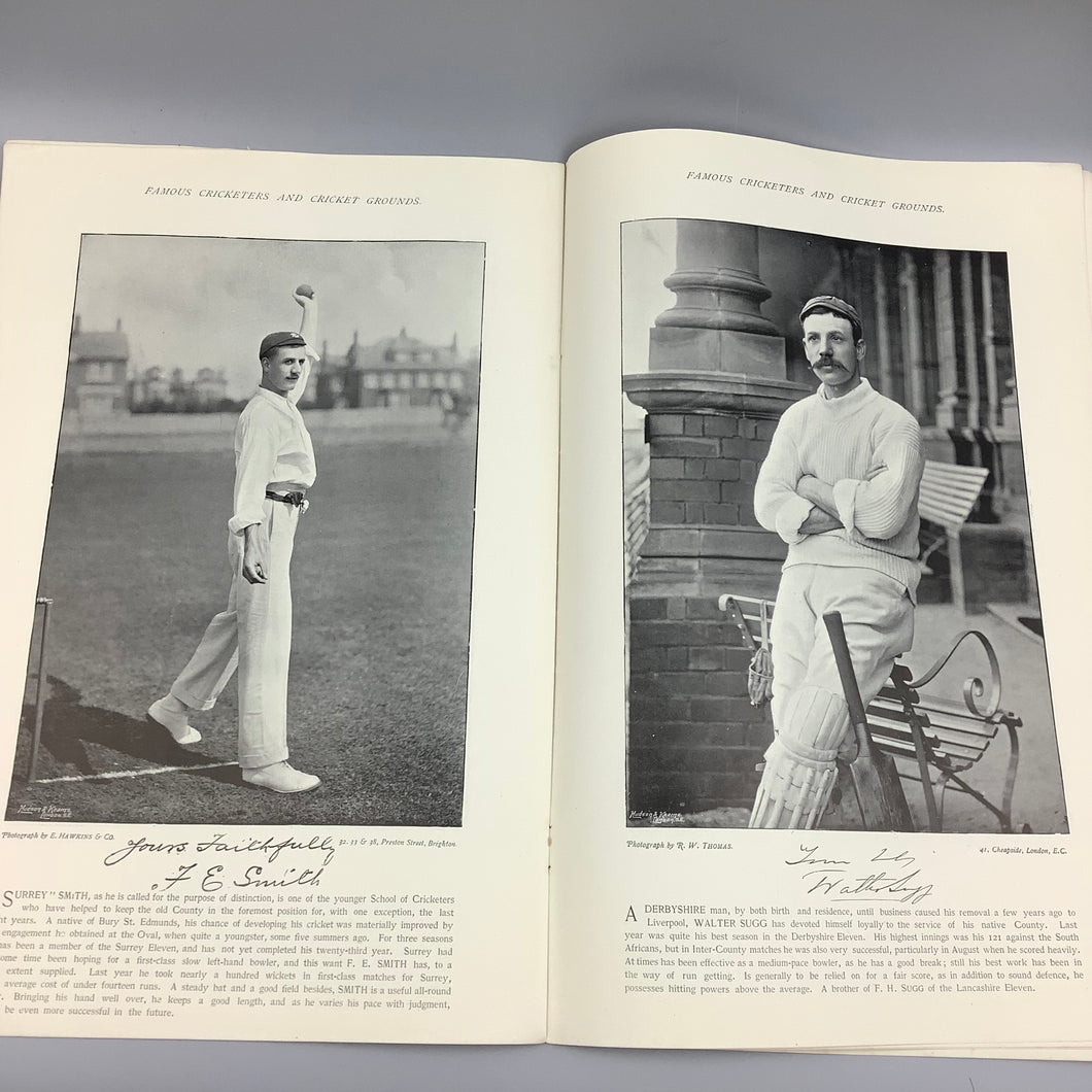 Antique 1895 Famous Cricketers and Cricket Grounds Magazine Part V11 Rare